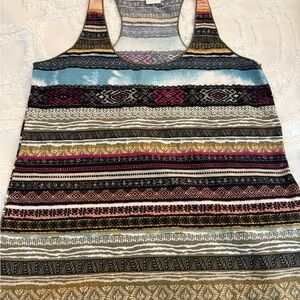 American Rag Colorful Patterned Tank Top
